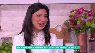 Masterchef Champion Saliha Mahmood Ahmed  This Morning [upl. by Birck309]