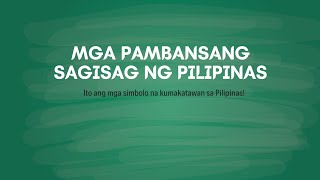 Mga Pambansang Sagisag Ng Pilipinas  Araling Panlipunan 1 [upl. by Salinas]