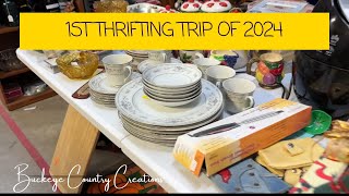 NEW 2024 Primitive Farmhouse Thrifting Trip amp Décor Haul [upl. by Leunammi]