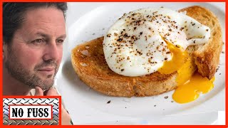 How to Poach an egg with microwave in 60 seconds  No fuss [upl. by Neral]