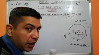 Condition for maximum discharge in circular section [upl. by Anitsirk]