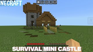 Survival Mini Castle  Minecraft [upl. by Laefar471]