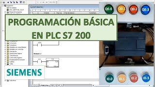 Programación básica en PLC S7 200 con el software Step 7 Microwin [upl. by Arrek]