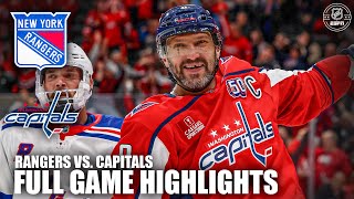 New York Rangers vs Washington Capitals  Full Game Highlights  ESPN NHL [upl. by Magnien]