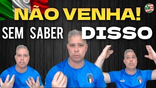 FUNDAMENTAL SABER DISSO AO VIR MORAR NA ITALIA [upl. by Laup]