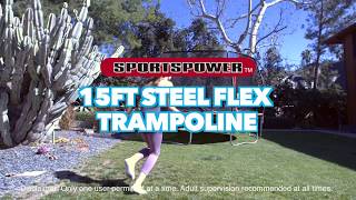 15 Ft Steelflex Trampoline by Sportspower [upl. by Guss]