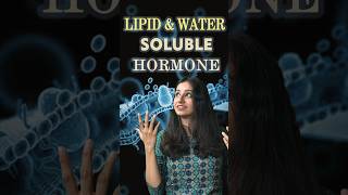 Lipid Soluble and Water Soluble Hormone neet csirnet gate cellbiology cell hormones science [upl. by Farver]