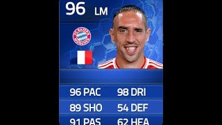 FIFA 14 TOTY RIBERY 96 Player Review amp In Game Stats Ultimate Team [upl. by Anirrok]