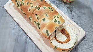 葱花肉松面包卷 shallots Pork Floss Loaf Roll （整形篇） [upl. by Annaegroeg687]