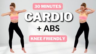 🔥30Minute Cardio Workout  ABS🔥No Jumping🔥All Standing Home Workout🔥 [upl. by Karlan690]