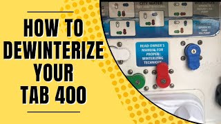 How to Dewinterize Your Tab 400 tab400 Dewinterize [upl. by Isolt]