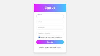 Build a Simple Registration Form Using Only HTML amp CSS  No JavaScript [upl. by Abramo720]