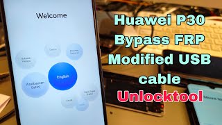 Huawei P30 ELEL29 Remove Google Account Bypass FRP Test point with modified USB cable [upl. by Uund]