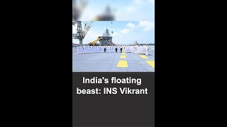 India’s floating beast INS Vikrant  Shorts [upl. by Tsenrae]