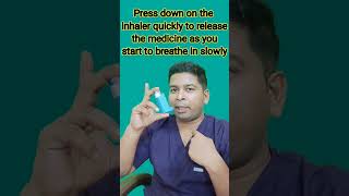 How To Use Metered Dose Inhaler Step by Step  MDI Inhaler Ka Use Kaise Karen [upl. by Gnart986]