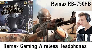 Remax RB 750HB  Wireless Gaming Headphones  unboxing amp review  how to connect with mobile [upl. by Colene]