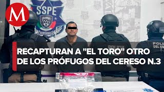 Otro más detienen a “El Toro” prófugo del Cereso 3 en Ciudad Juárez Chihuahua [upl. by Rosio]