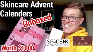 The Best SKINCARE ADVENT CALENDARS 2021  Cult Beauty SpaceNK StyleVana Unboxing and Review [upl. by Acirretal]