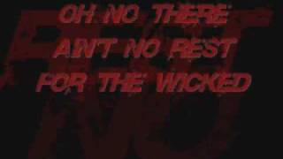 Cage The Elephant Aint no rest for the Wicked Lyric Video♥♫ [upl. by Justine]