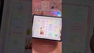 Plan with me on my iPad 💗✍️ digital planner  apple pencil  iPad pro [upl. by Gurolinick]