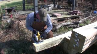 How to Build a Pole Barn Pt 3  Setting Posts [upl. by Ardnasak]