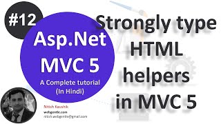 12 Strongly type HTML helpers in MVC 5  MVC 5 tutorial step by step in Hindi [upl. by Idnak176]