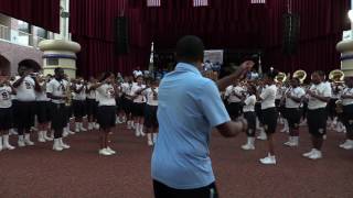 SU quotDo What You Wannaquot and quotAlma Materquot Marching Out Southern University Marching Band [upl. by Sirrah]