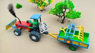 diy mini creative tractor cultivating in farming  mini diesel engine water pump Acrofter1 [upl. by Ecilahs326]