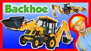 Backhoe Excavator for Kids  Explore A Backhoe [upl. by Karisa]