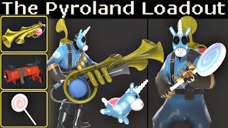 The Pyroland Pyro🌈Full Pyrovision Set TF2 Gameplay [upl. by Nosyrb992]