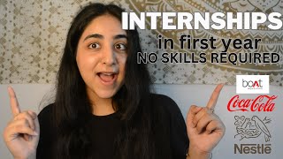 How to get internships in first year  beginners guide to college students  No skills required [upl. by Comras319]