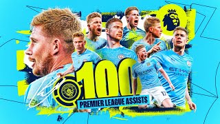 KDB HITS 100 PREMIER LEAGUE ASSISTS  Belgian fastest to reach the milestone [upl. by Elem]