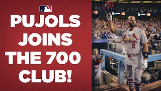 HISTORY Albert Pujols becomes just the FOURTH member of the 700 home run club [upl. by Paquito]