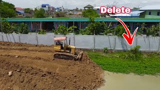 The Project Project Filling Up Land Processing By Bulldozer pushing soil With 5T Trucks [upl. by Orelu]