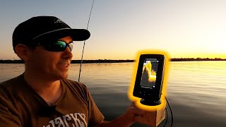 Humminbird PiranhaMAX 4 DI on Hobie Compass Maiden Voyage [upl. by Atnad]