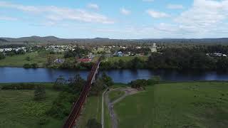 Kempsey Railway bridge drone shot [upl. by Ansel793]