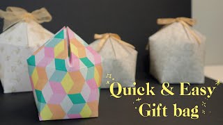 DIY How to Make a Paper Gift Bag  Quick amp Easy Handmade Gift Wrapping Ideas [upl. by Arataj]