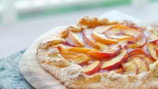 Fresh Peach Crostata Recipe Rustic Peach Tart [upl. by Enelrad]