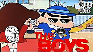 Shin chan thug life moment in hindi  Shin chan sigma 🗿 moments in hindi shinchan theboys part 19 [upl. by Sido481]