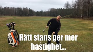 Rätt stans ger mer hastighet Golftips med Marcus Edblad [upl. by Aisital639]