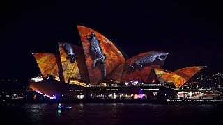 Vivid light festival 2016 Sydney Opera House full hd 50fps Australia [upl. by Edroi280]