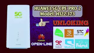 How to Unlock Huawei 5G CPE PRO 2 Wifi 6 Router H122373 [upl. by Eseekram]