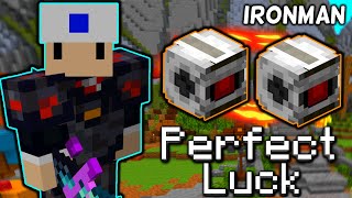 The LUCKIEST Moment in Skyblock History Hypixel Skyblock IRONMAN 204 [upl. by Neslund]