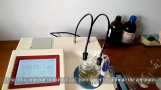 HK1059 Coulometric Karl Fisher Titration TesterASTM D6304 amp D4928 amp D4377 [upl. by Ramah653]