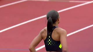 Allyson Felix goes 21 mph [upl. by Sewellyn]