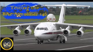 BAe YT 146 Avro Liner Flight Sim Belfast to Schiphol by Wizened Owl [upl. by Eeramit]