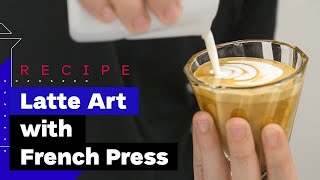 How To Make Cappuccino At Home with French Press [upl. by Zendah978]