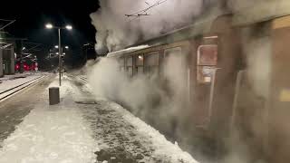 Mariazellerbahn Dampfzug Mh6 im Winter Laubenbachmühle [upl. by Etnad]