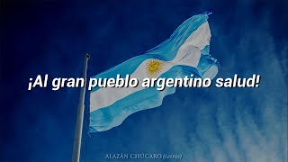 Himno Nacional Argentino letra [upl. by Auop]