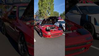 Someone’s building a super nice turbo FC RX7 Spotted at cars and coffee ☕️ [upl. by Budworth342]